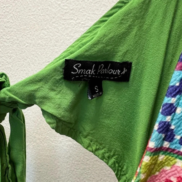 Unique Vintage x Smak Parlour Quilt Pattern Babydoll Dress - Picture 4 of 7